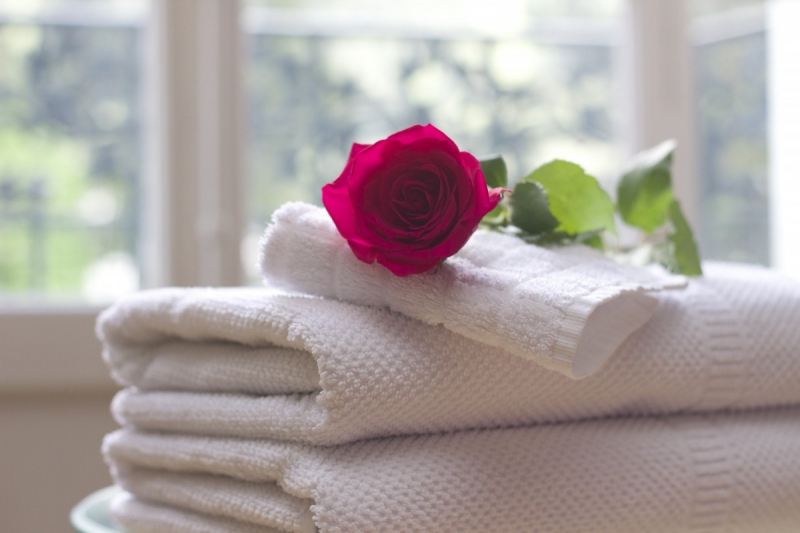 chambre-hote-ST AUBAN-min_towel_rose_clean_care_salon_spa_white_bath-731641